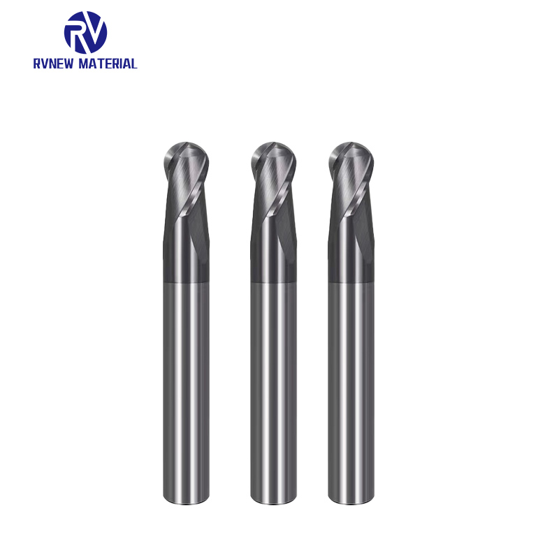 2flutes 45 55HRC Solid Carbide Milling Cutter Ball Nose End Mill Tungsten Carbide Milling Tool