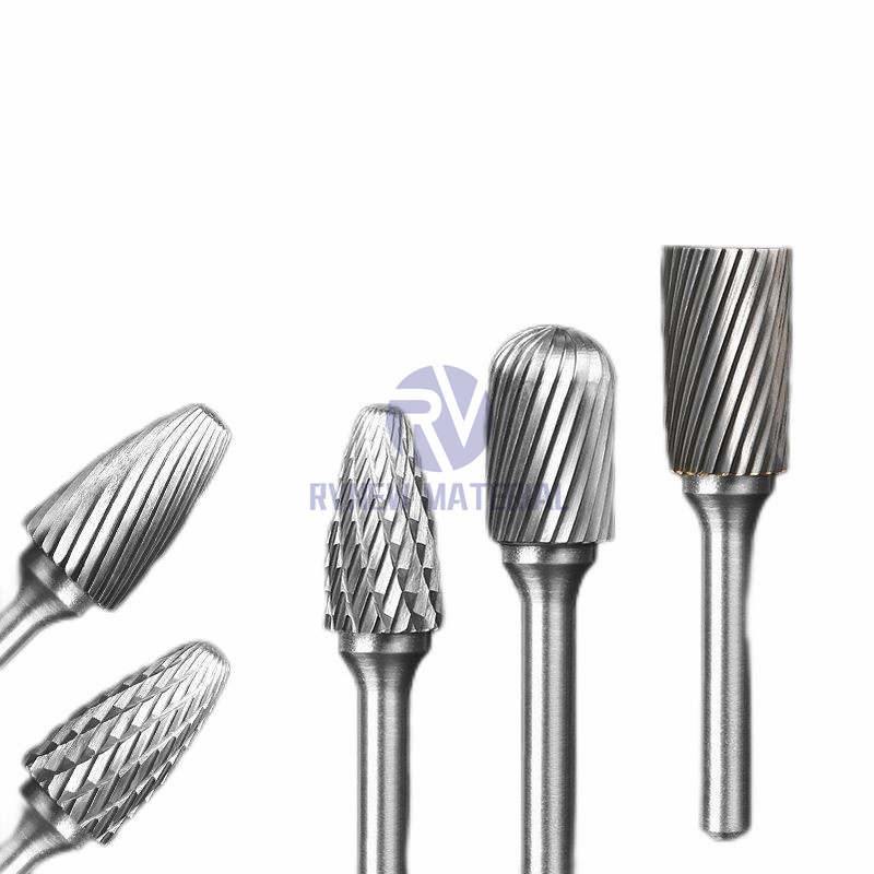 Various Shape Tungsten Carbide Rotary Burrs with Single Cut