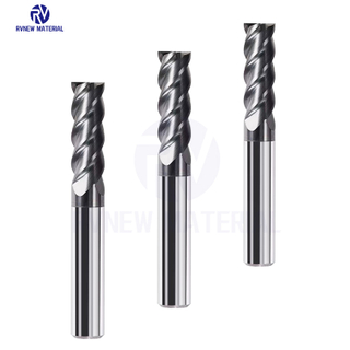 Tungsten Carbide 4 Flute Milling Cutter For Machining Steel