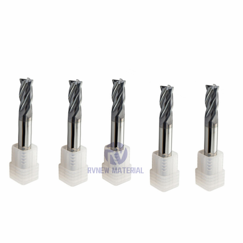 4 Flutes Solid Tungsten Carbide End Mills for Metal Cutting