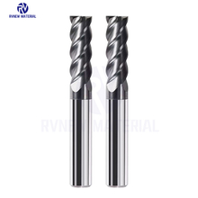 Tungsten Carbide 4 Flute Milling Cutter For Processing Steel
