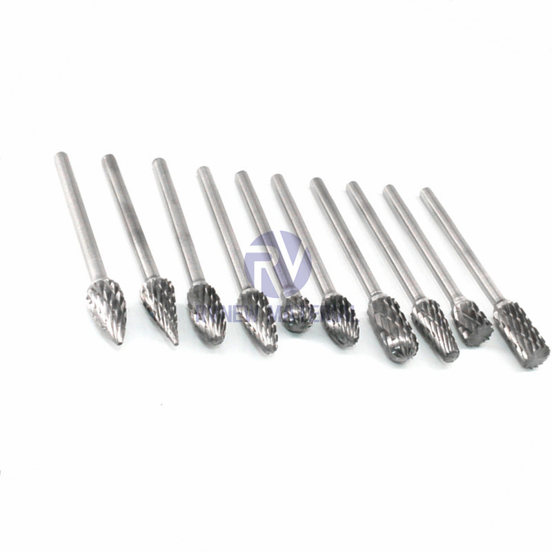 10PCS Tungsten Head Carbide Burrs for Rotary Drill
