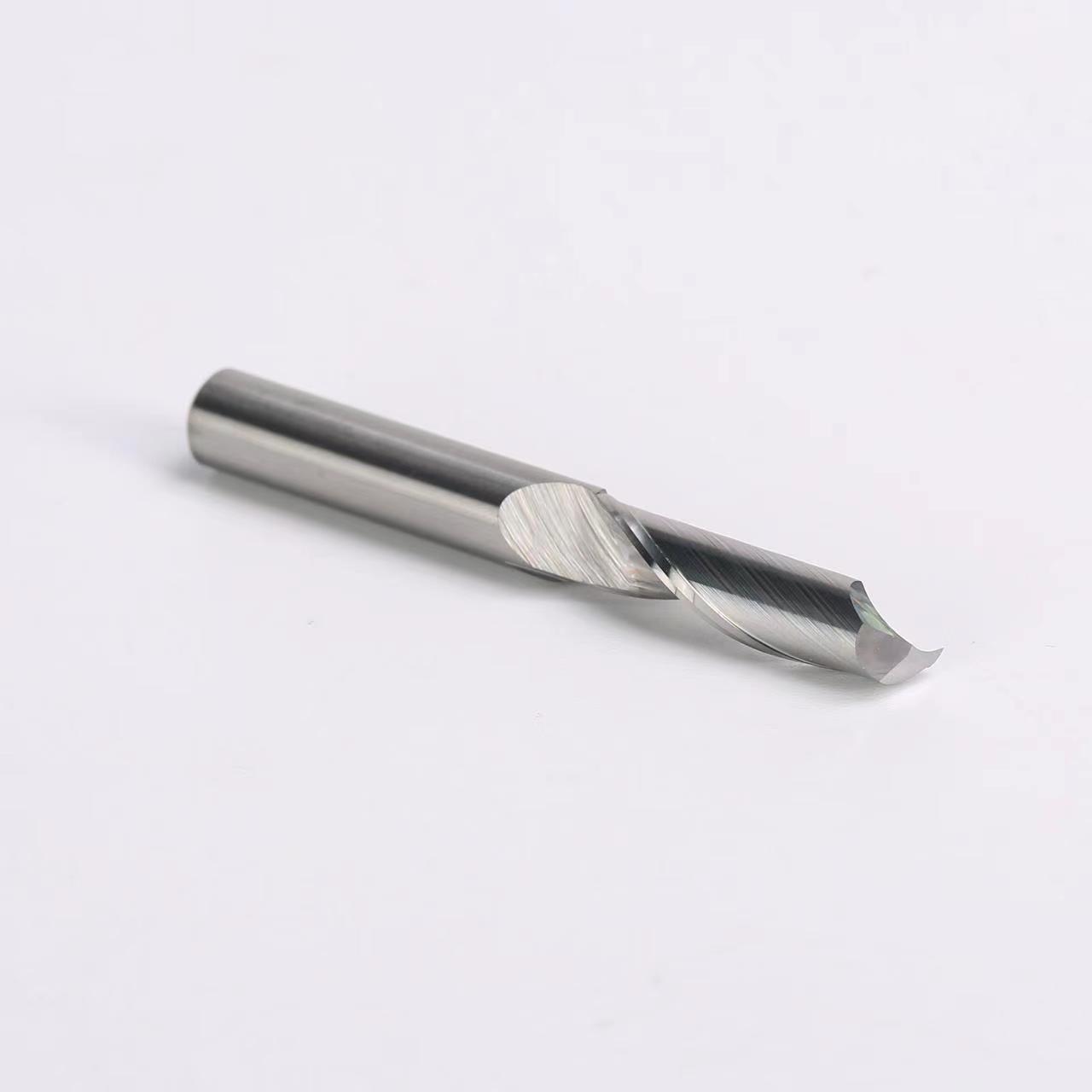 Solid Carbide Single Flute Spiral Router Bits for Aluminum Extrusion