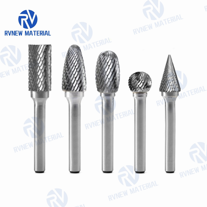 Hot Sales 1/4'' Shank Dia Porting Tools Cylinder Shape Double Cut Carbide Rotary File