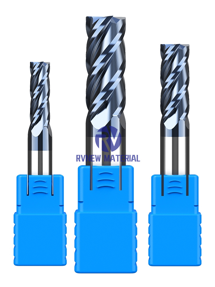 4 Flute Solid Carbide Flatted End Mill for Super High Hardness