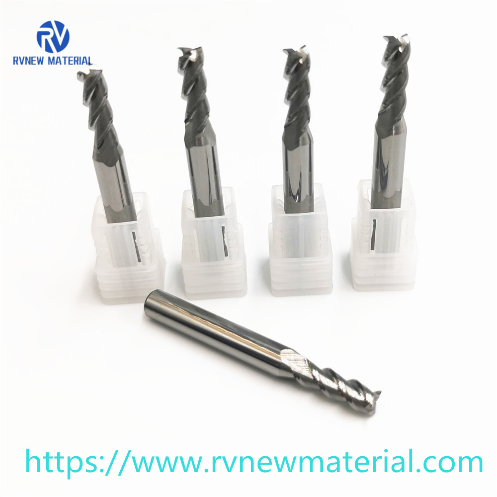Carbide Square Flat End Mill Cutter/Ball Nose End Mill/Single Flute Router Bit Up Cut For Aluminum