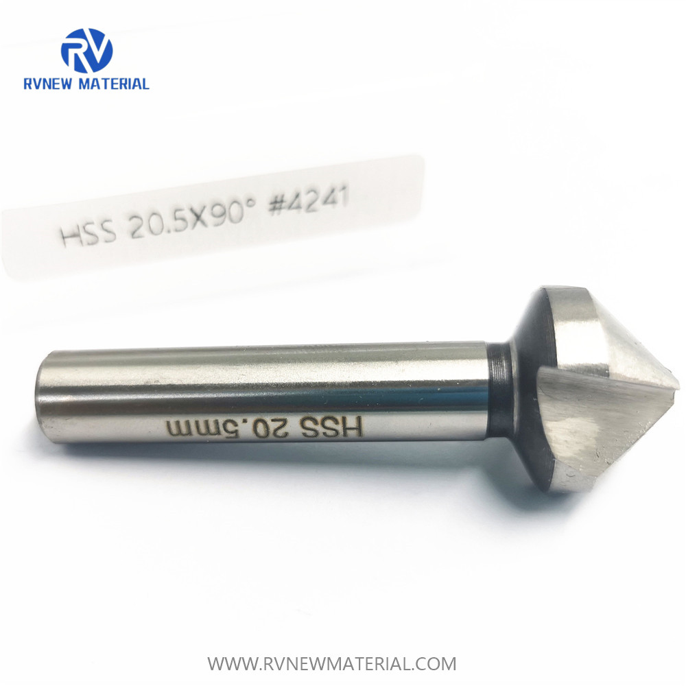 Cylindrical shank 90 Degree Uncoated HSS Deburring Tool Countersink
