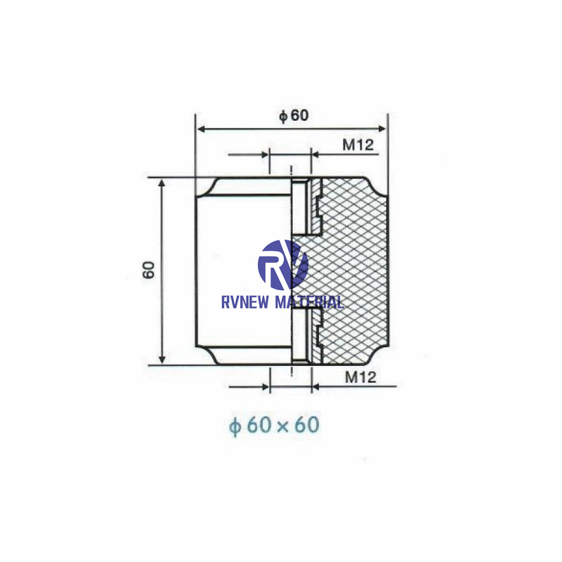 60×60 Low Voltage Insulator Epoxy Resin Rod Insulator 