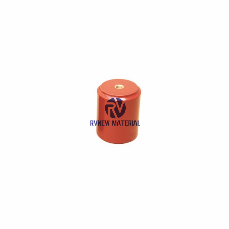 6KV 75×100 M12 High Voltage Insulator Epoxy Resin Red Station Post Insulator