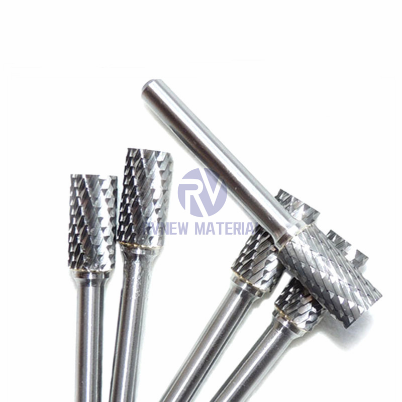 6mm Single or Double Cut Solid Tungsten Die Grinder Carbide Rotary Wood Cutting Carving Tool Burrs for Wood Metal Cutting and Carving