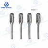 Hot Sales 1/4'' Shank Dia Porting Tools Cylindrical Ball Nose Shape Carbide Rotary File