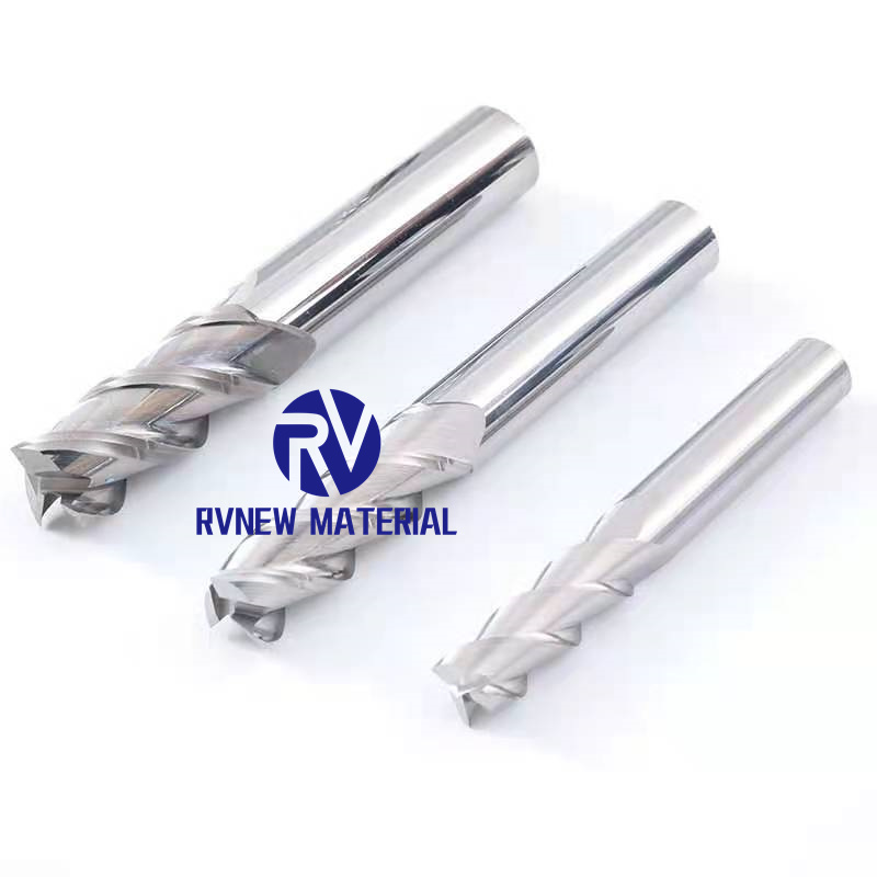 HRC45 3 Flute Carbide 12mm End Mill Cutting Tools for Aluminum