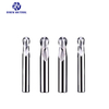 2Flutes 55HRC tungsten carbide milling cutter ball nose end mill for aluminum