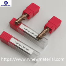  4 Flutes Tungsten Carbide Square End Mill for HRC 55 45degrees