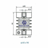 6KV 60×90 High Voltage Insulator Epoxy Resin Rod Insulator