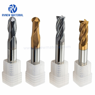 Cemented Carbide 4 Flute Ball Nose Solid Carbide Milling Cutter