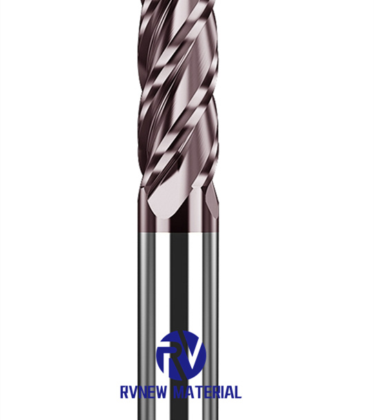 4 Flute Solid Carbide Round Corner End Mill For General Purposes