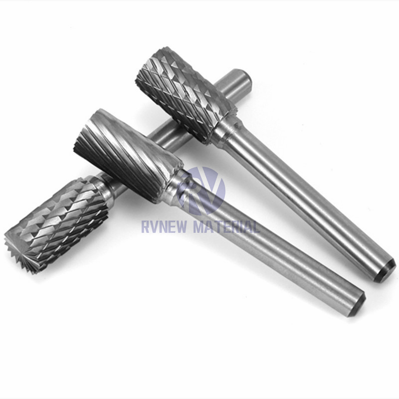 Tungsten Cylindrical Carbide Rotary Wood Cutting Carving Tool Burrs for Wood Metal Cutting and Carving