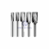 Solid Tungsten Cylindrical Carbide Rotary Wood Cutting Carving Tool Burrs for Wood Metal Cutting and Carving