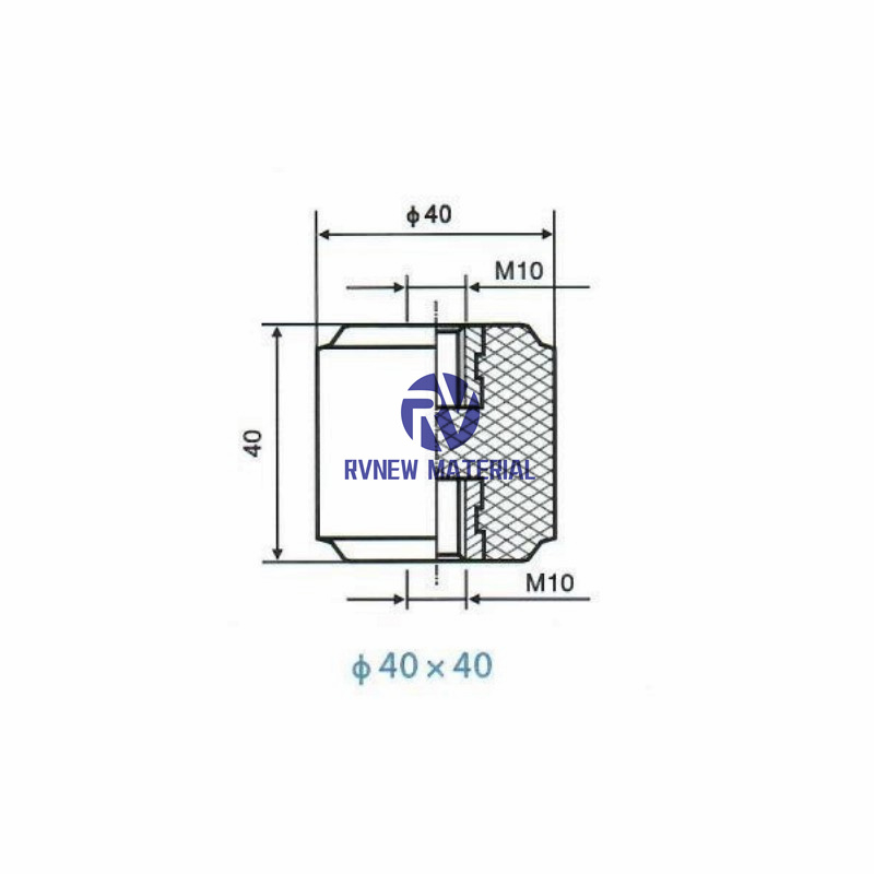 40×40 Low Voltage Insulator Epoxy Resin Rod Insulator 